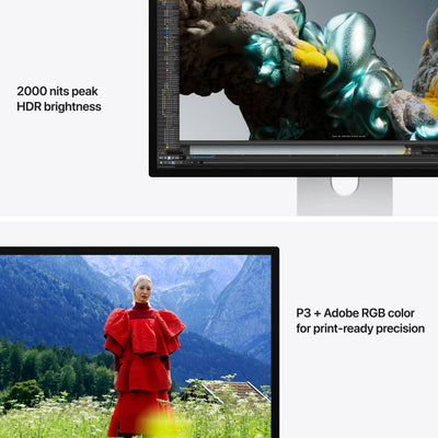 Apple 27" Studio Display XDR showing 5K Retina screen