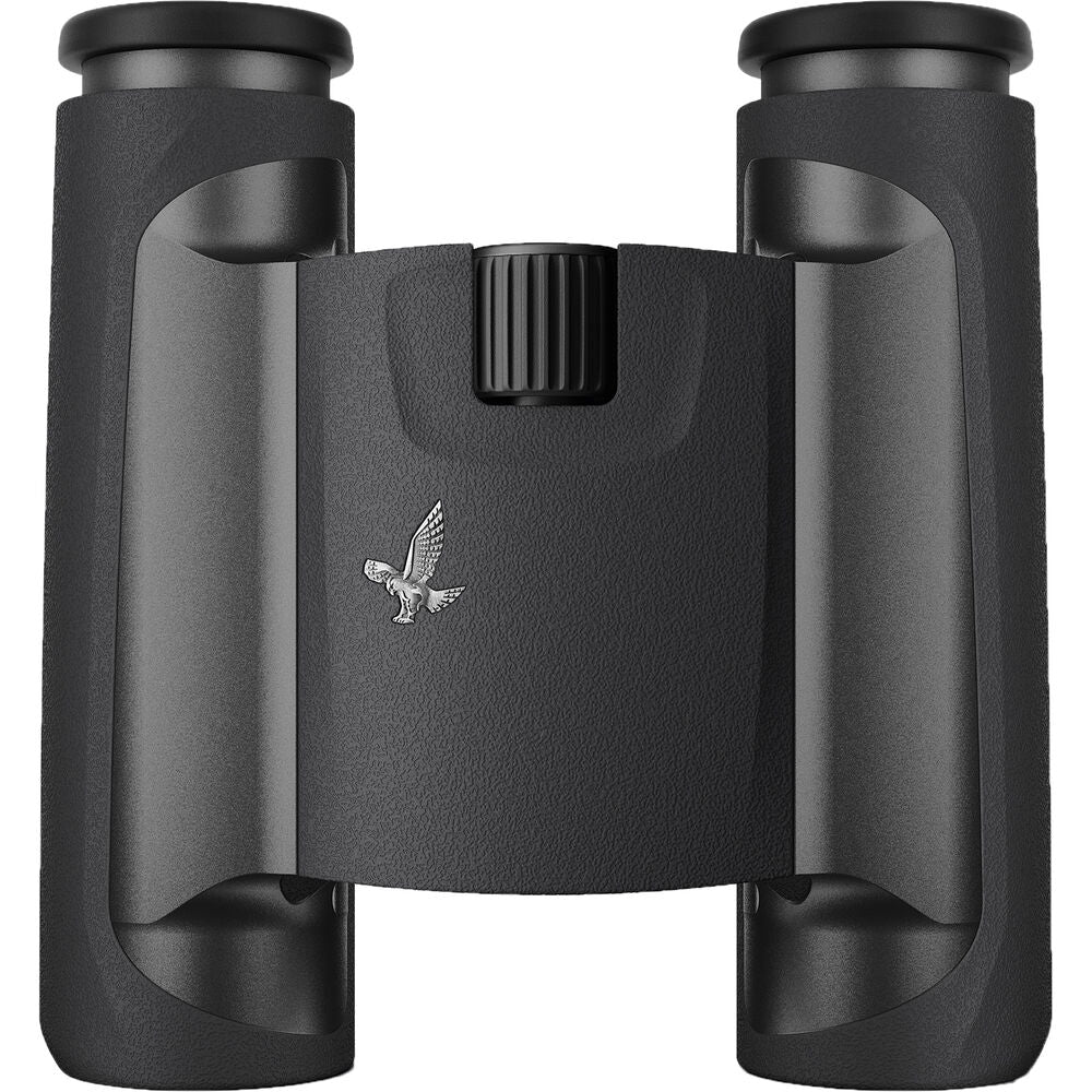 Swarovski CL 10x25 Pocket Binoculars fit perfectly in your hand for the ultimate viewing comfort. Comes with an eyepiece cover, field bag and carrying strap.