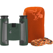 The green Swarovski CL 8x25 Pocket Binoculars with Mountain Accessory Pack offers unique optical quality of the highest order in the compact range.