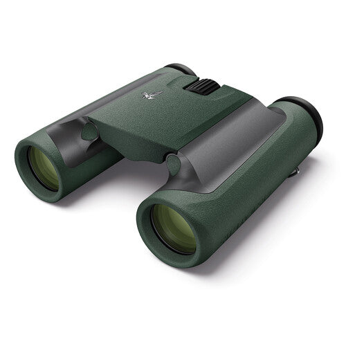 The green Swarovski CL 8x25 Pocket Binoculars with Mountain Accessory Pack offers unique optical quality of the highest order in the compact range.