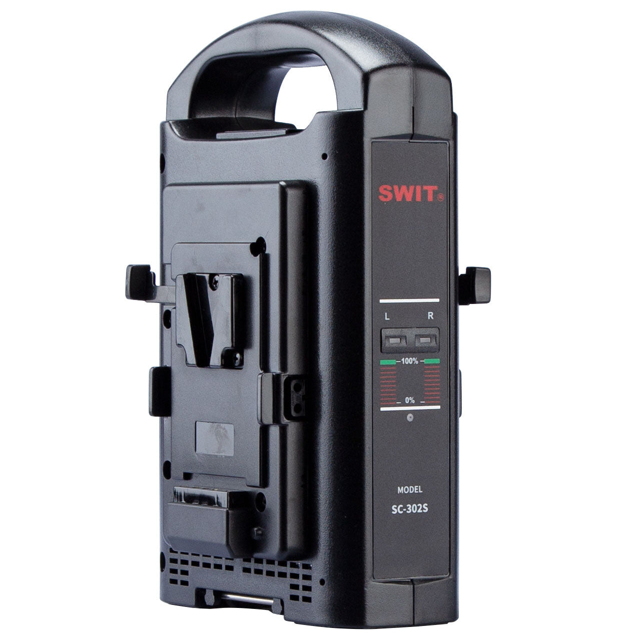 SC 302S dual channel V mount battery charger with LED indicators
