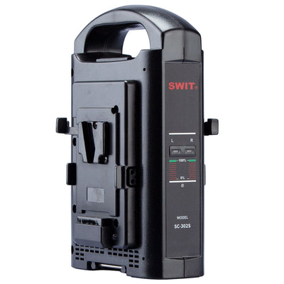 SC 302S dual channel V mount battery charger with LED indicators