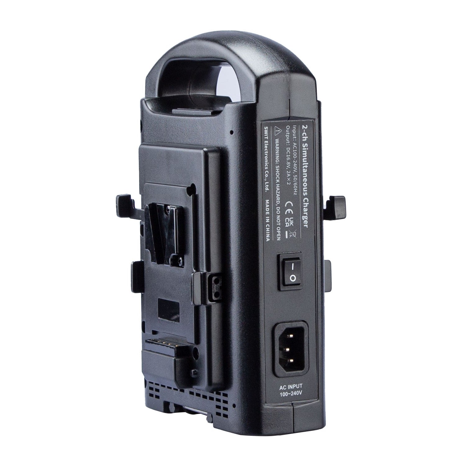 SC 302S dual channel V mount battery charger with LED indicators