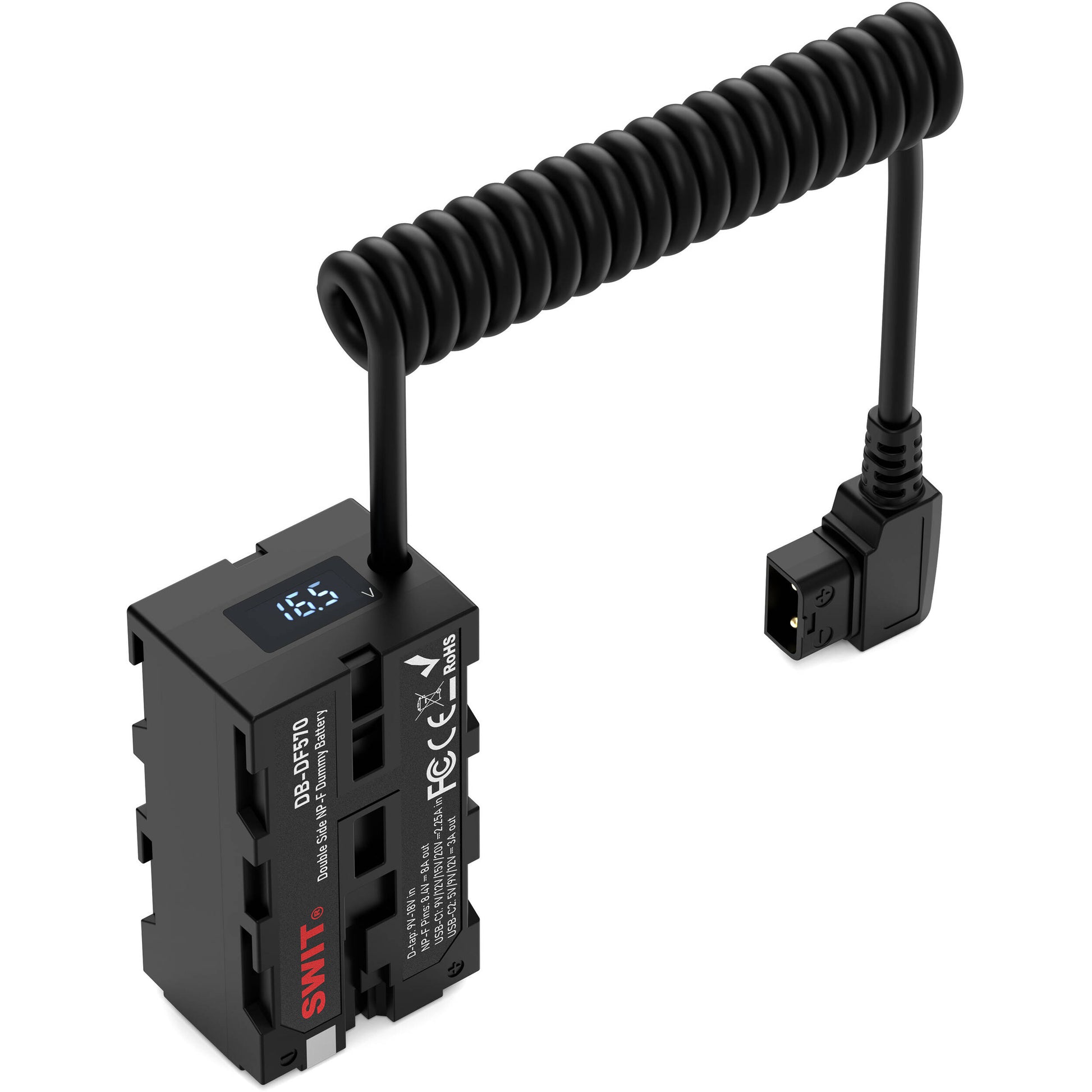 SWIT DB-DF570 dual side NP-F dummy battery with USB-C
