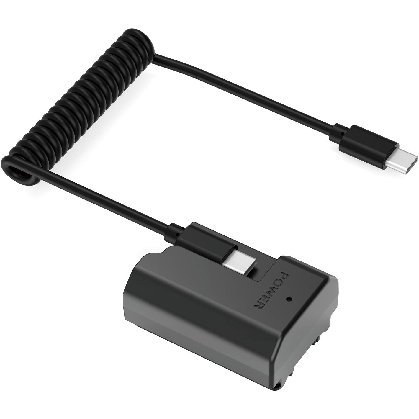 SWIT NP-FZ100 USB-C dummy battery powering camera via USB-C
