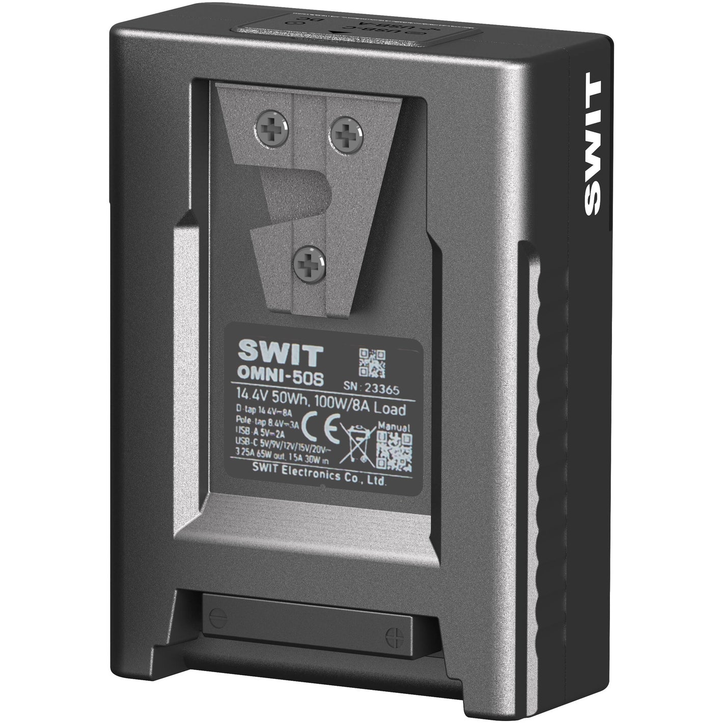 SWIT OMNI-50S pocket-sized 50Wh V-mount battery
