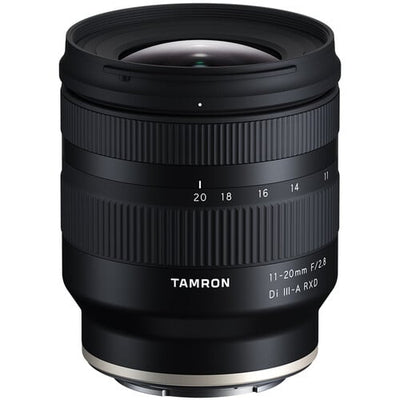 Tamron 11-20mm f/2.8 Di III-A RXD Lens for Sony E – ultra-wide zoom with bright f/2.8 aperture, fast autofocus, and compact design, ideal for landscapes, architecture, and astrophotography.