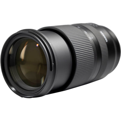 Camera lens on a white background