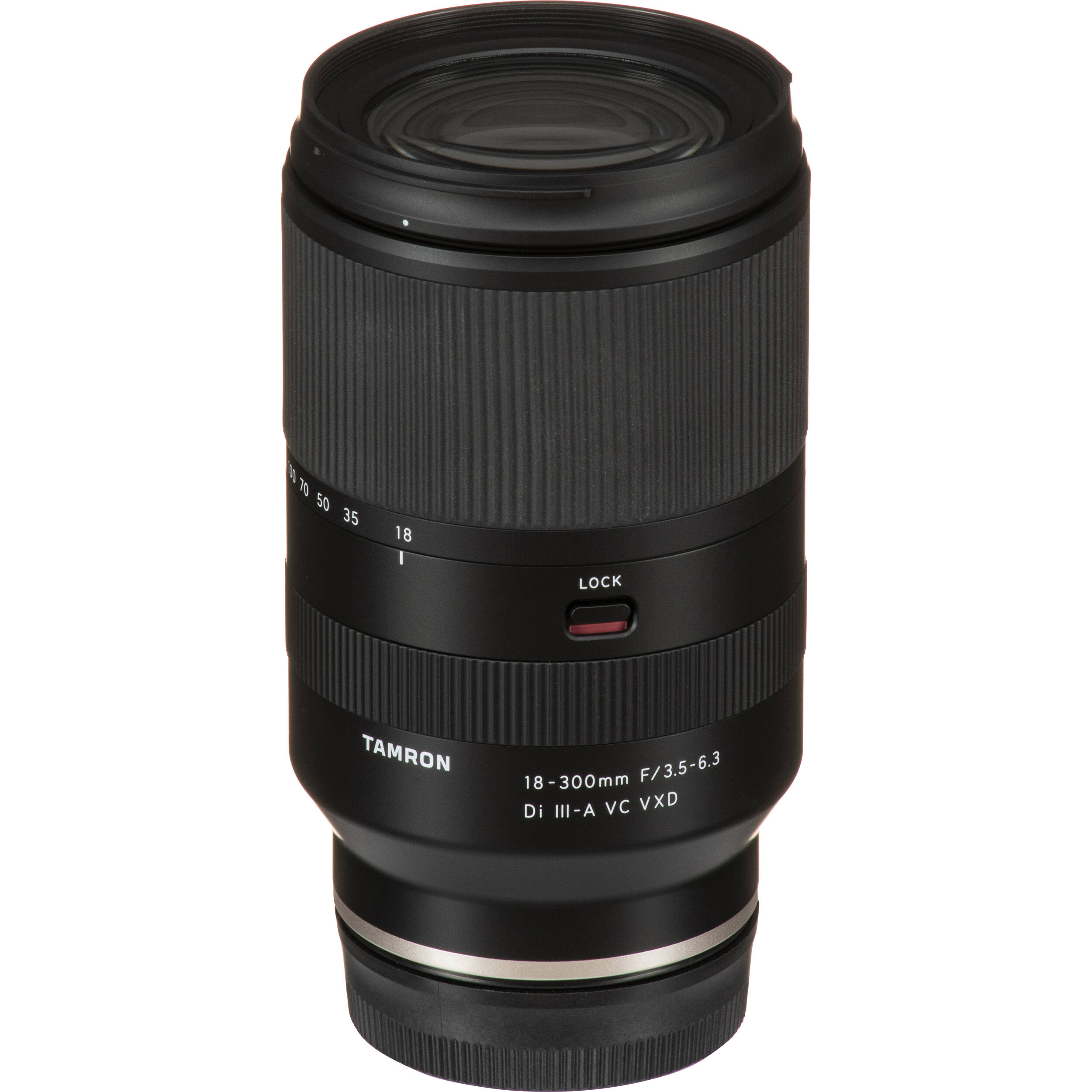 All in one Tamron 18-300mm superzoom lens with VXD autofocus and Vibration Compensation
