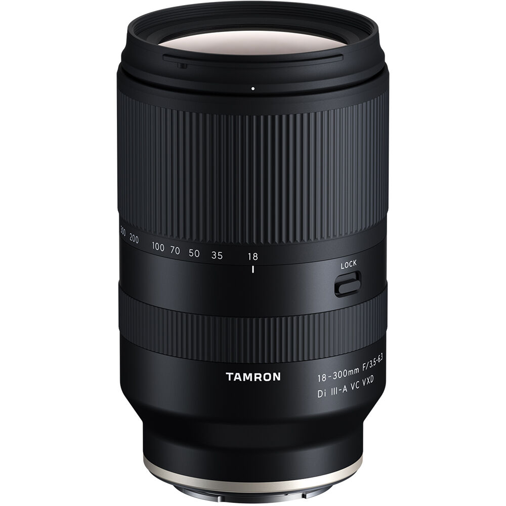 All in one Tamron 18-300mm superzoom lens with VXD autofocus and Vibration Compensation
