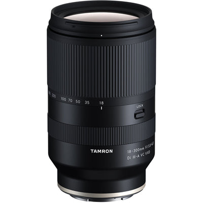 All in one Tamron 18-300mm superzoom lens with VXD autofocus and Vibration Compensation

