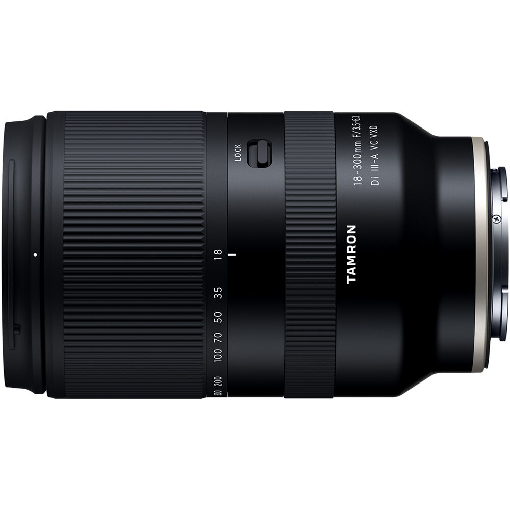 All in one Tamron 18-300mm superzoom lens with VXD autofocus and Vibration Compensation
