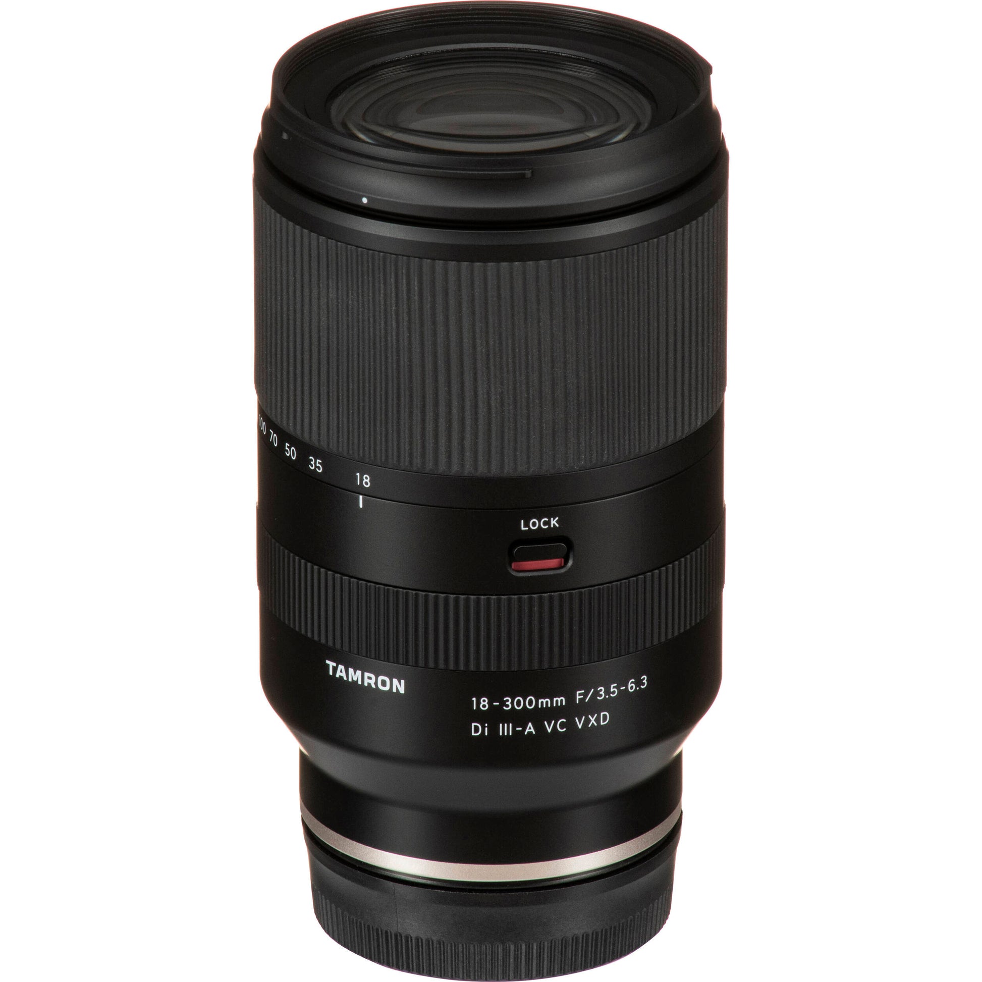 All in one Tamron 18-300mm superzoom lens with VXD autofocus and Vibration Compensation
