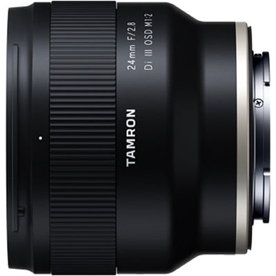 Tamron 24mm f/2.8 Di III OSD M1:2 Lens for Sony E – lightweight wide-angle prime with 1:2 macro, sharp optics, and quiet autofocus for versatile shooting.