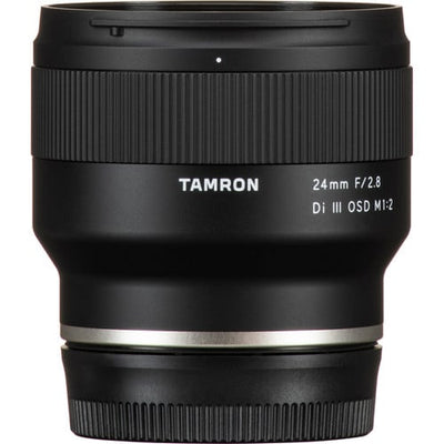 Tamron 24mm f/2.8 Di III OSD M1:2 Lens for Sony E – lightweight wide-angle prime with 1:2 macro, sharp optics, and quiet autofocus for versatile shooting.