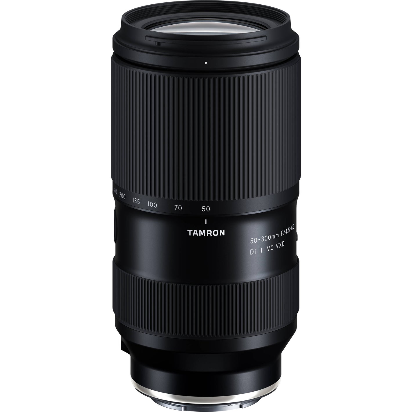 Tamron 50-300mm f/4.5-6.3 Di III VC VXD Lens for Sony E – versatile telephoto zoom with VC stabilization, fast VXD focusing, and a compact build for action, wildlife, and travel.