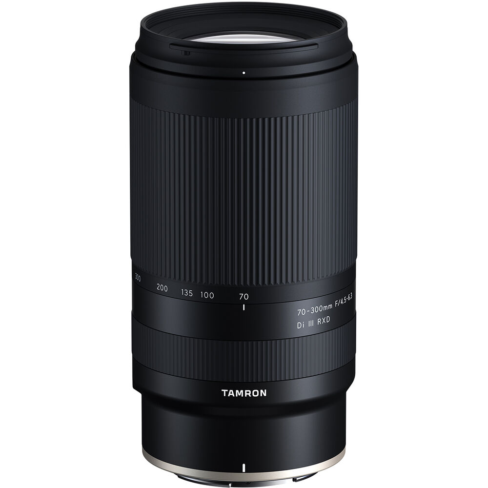 Tamron 70-300mm f/4.5-6.3 Di III RXD Lens – lightweight telephoto zoom lens for Nikon Z-mount cameras, offering fast autofocus and versatile reach for outdoor and action photography.