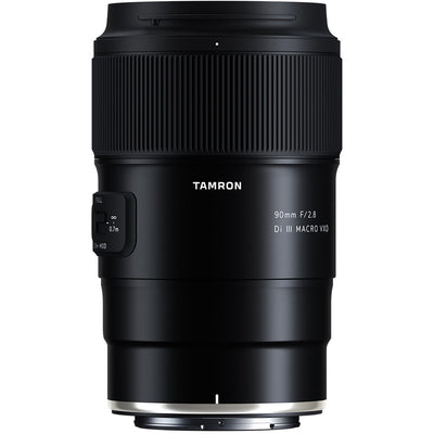 Tamron 90mm f/2.8 Di III VXD Macro Lens for Nikon Z – high-precision 1:1 macro lens with fast autofocus and crisp, detailed close-ups.