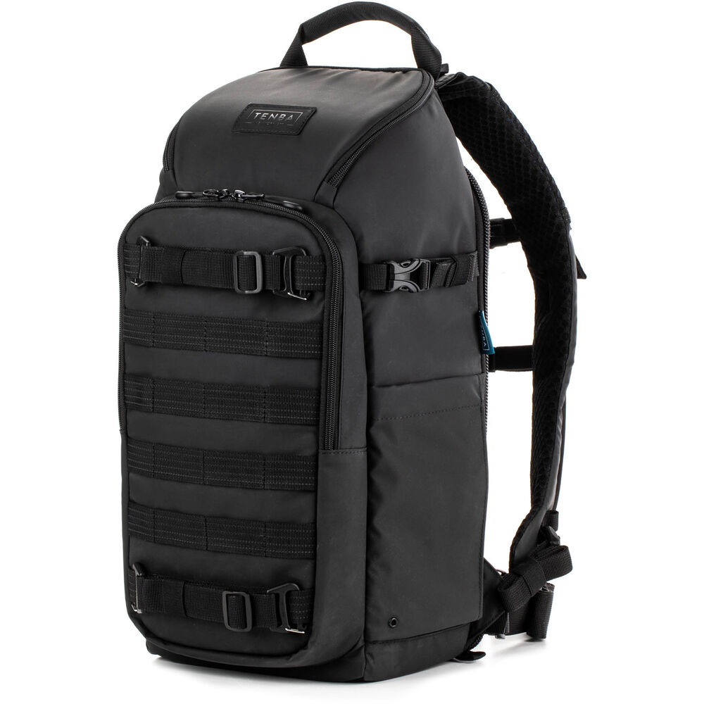 Tenba Axis V2 16L black camera backpack angled view