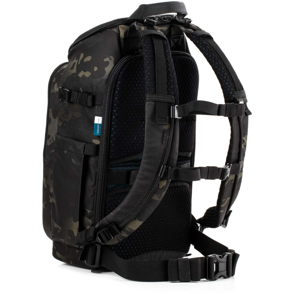 Tenba Axis V2 16L MultiCam Black backpack back view