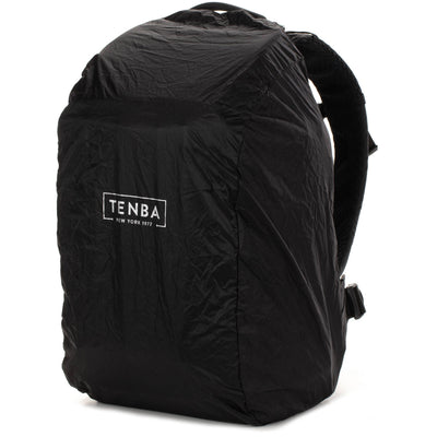 Tenba Axis V2 20L camera backpack with top, side, rear access, laptop/drones storage, MOLLE webbing, and comfy straps.