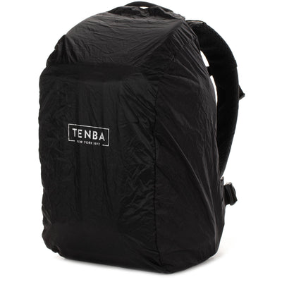 Tenba Axis V2 20L camera backpack with top, side, rear access, laptop/drones storage, MOLLE webbing, and comfy straps.