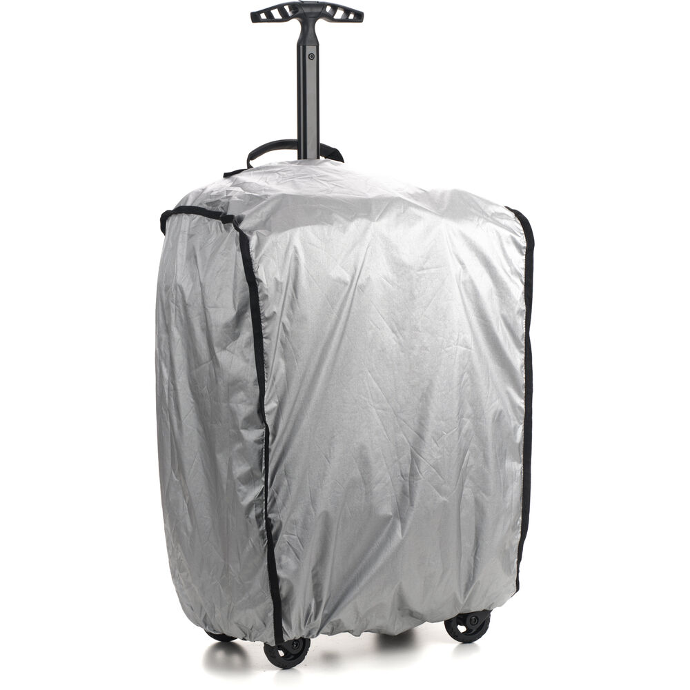 Tenba Axis v2 28L Spinner Backpack in Black with raincover fitted