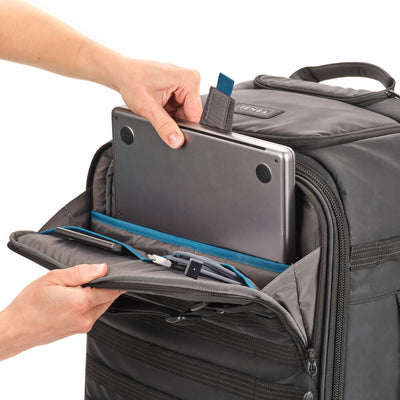 Tenba Axis v2 28L Spinner Backpack in Black laptop compartment