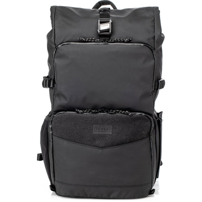 The Tenba DNA 16 DSLR Backpack carries camera gear, lenses, flash, accessories, and a 16" laptop with water-repellent, expandable, and ergonomic design.