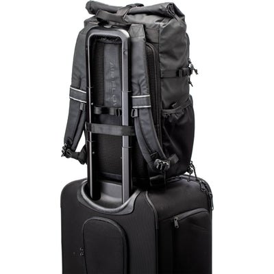 The Tenba DNA 16 DSLR Backpack carries camera gear, lenses, flash, accessories, and a 16" laptop with water-repellent, expandable, and ergonomic design.