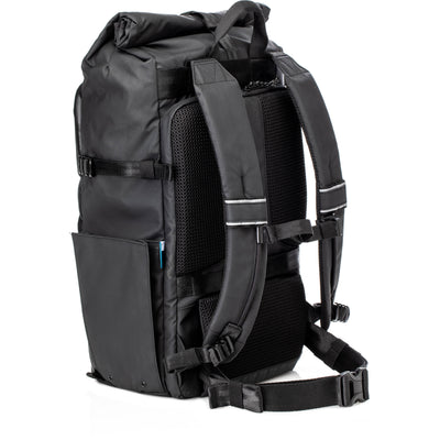 The Tenba DNA 16 DSLR Backpack carries camera gear, lenses, flash, accessories, and a 16" laptop with water-repellent, expandable, and ergonomic design.