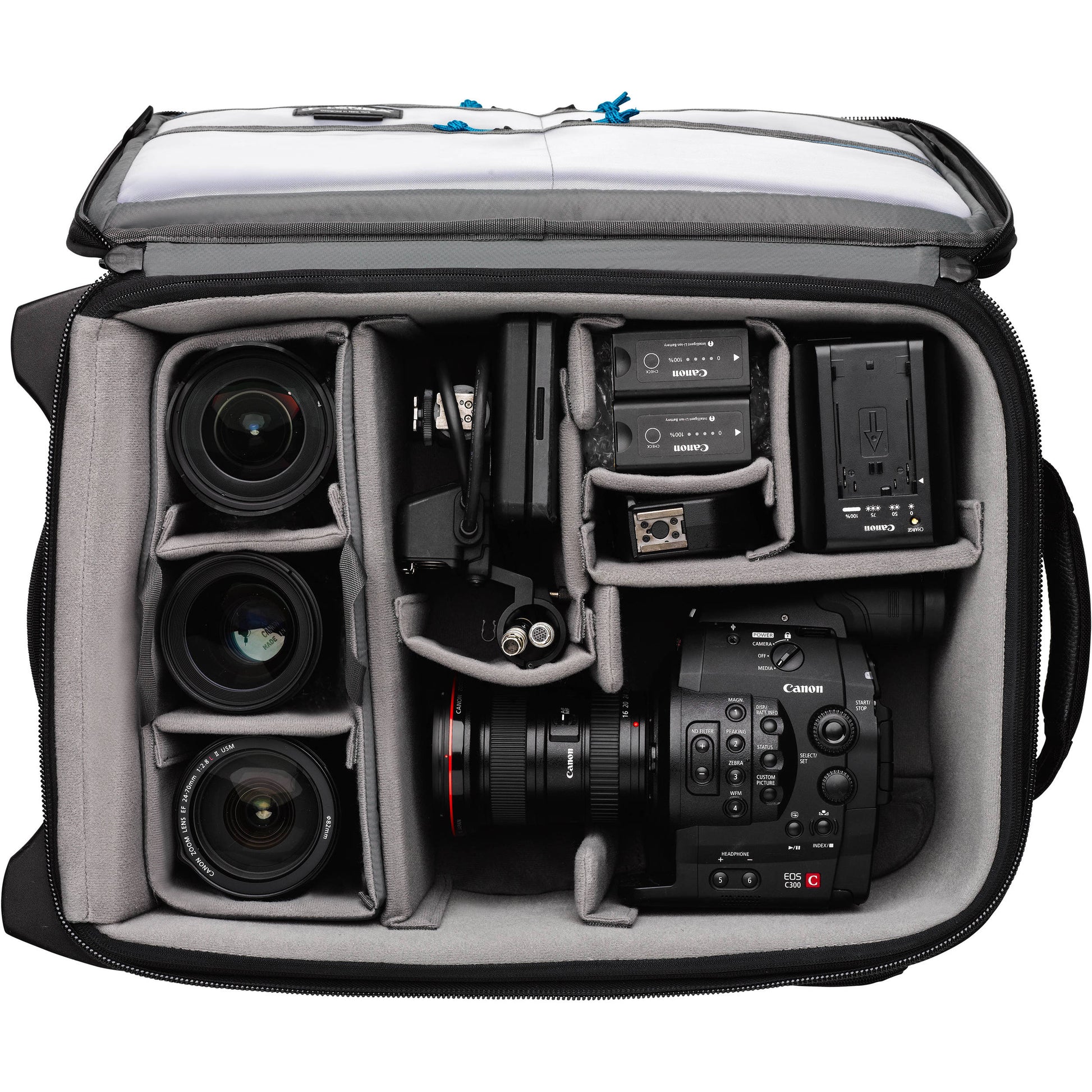 Tenba Roadie Roller 21 rolling camera bag with capacity for 2 cameras and 8 to 10 lenses