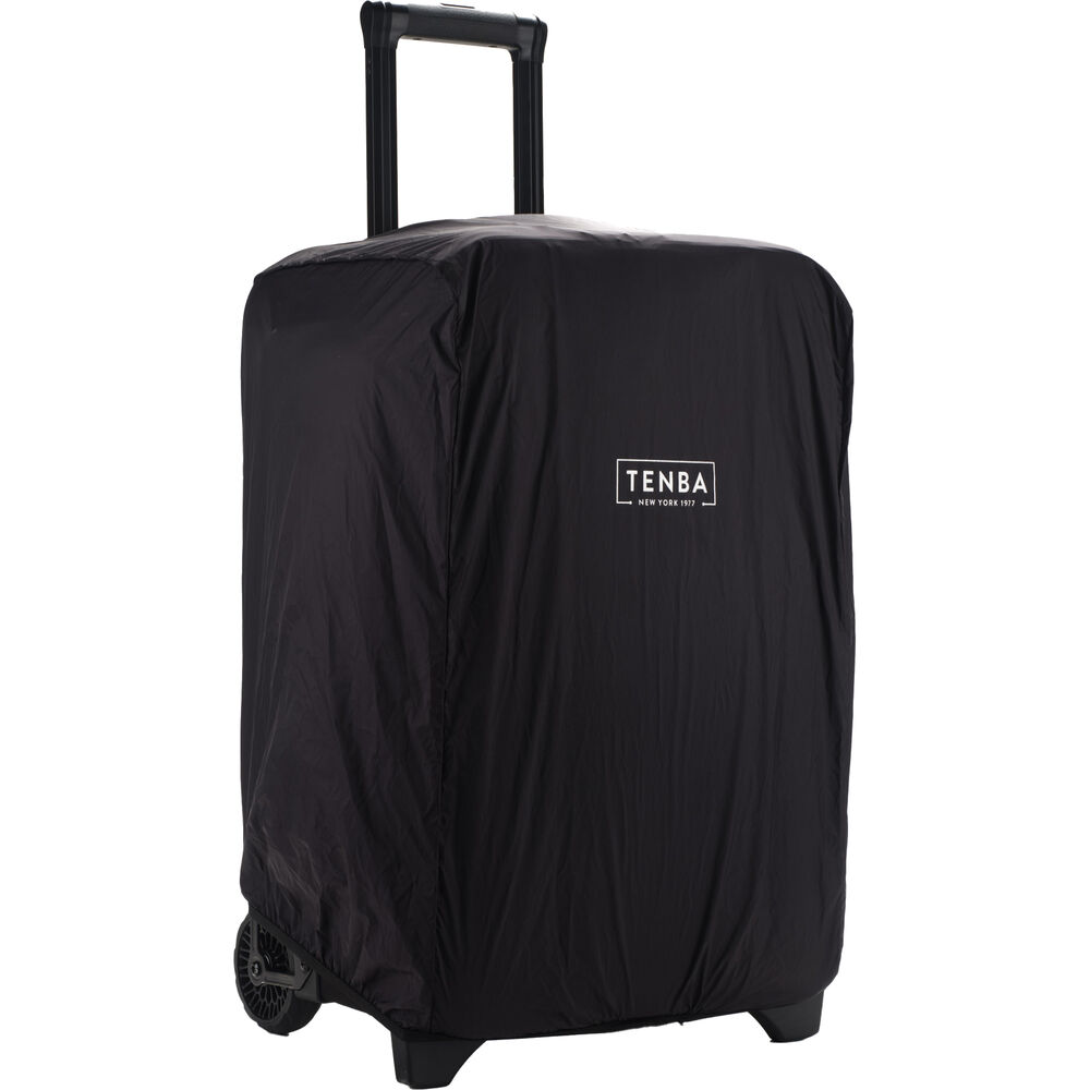 Tenba Roadie V2 Roller 24 black camera case with rain cove