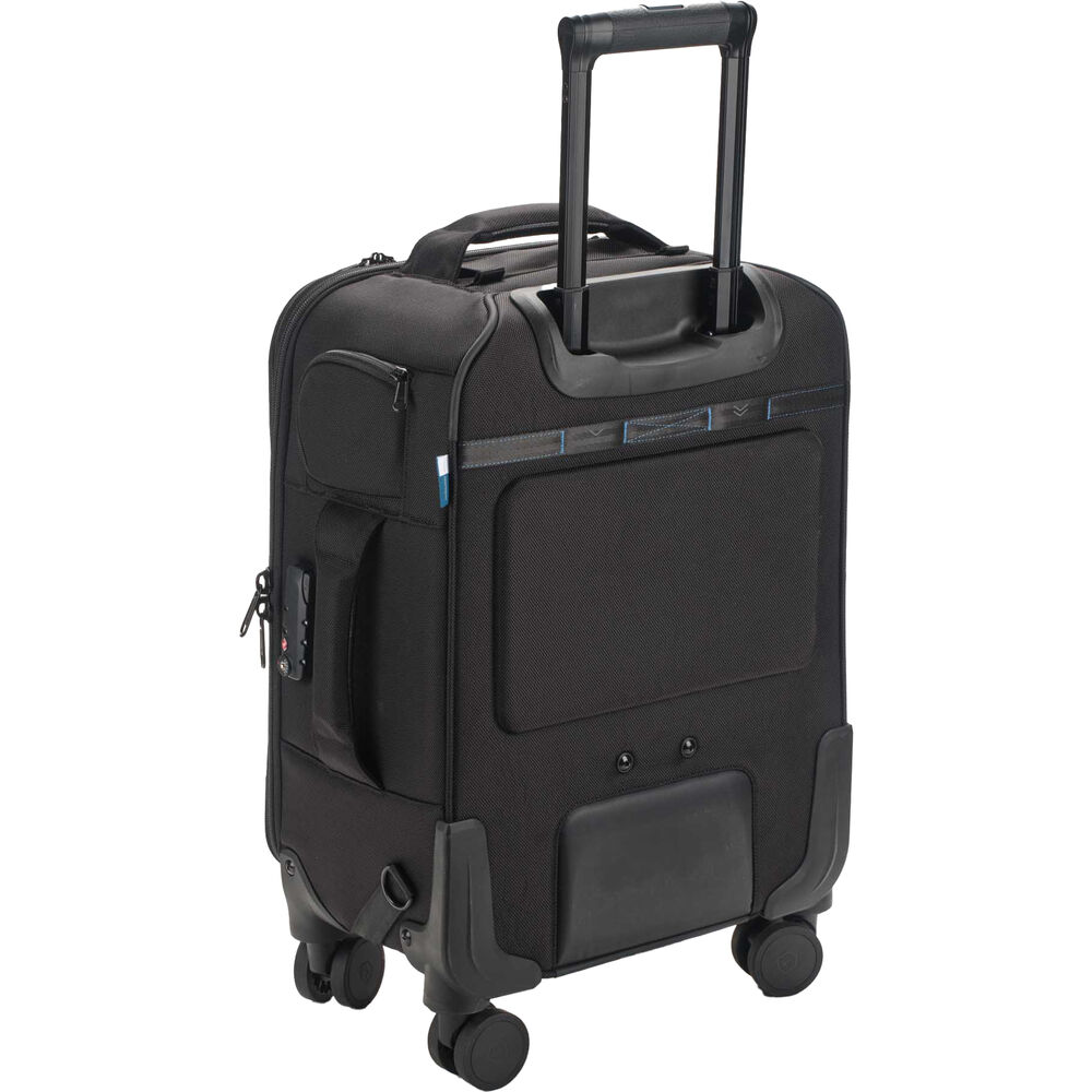 Tenba Roadie V2 Spinner 21 black camera case back view
