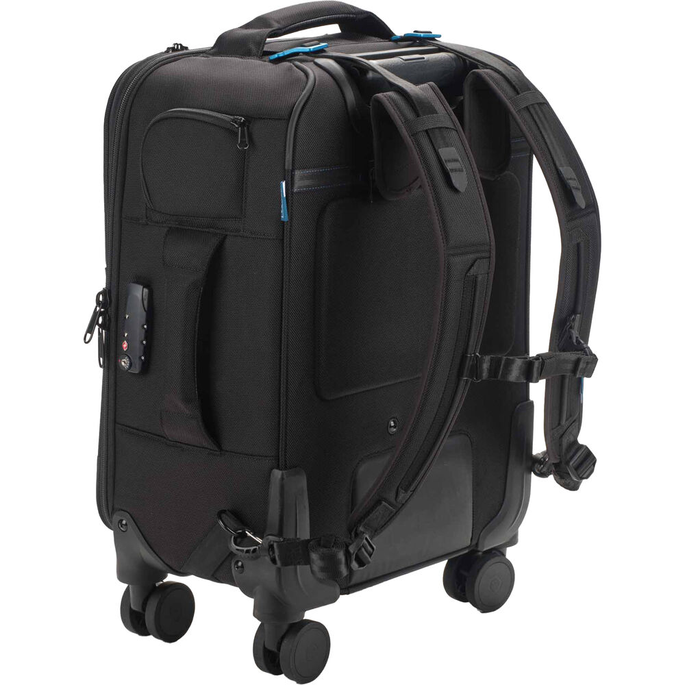 Tenba Roadie V2 Spinner 21 black camera case back view