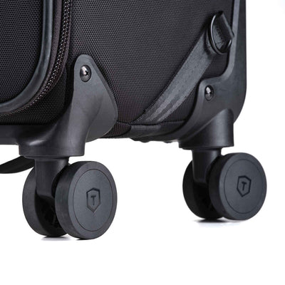 Tenba Roadie V2 Spinner 21 black camera case wheel detail