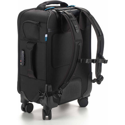 Tenba Roadie V2 Spinner 22 black camera case back view