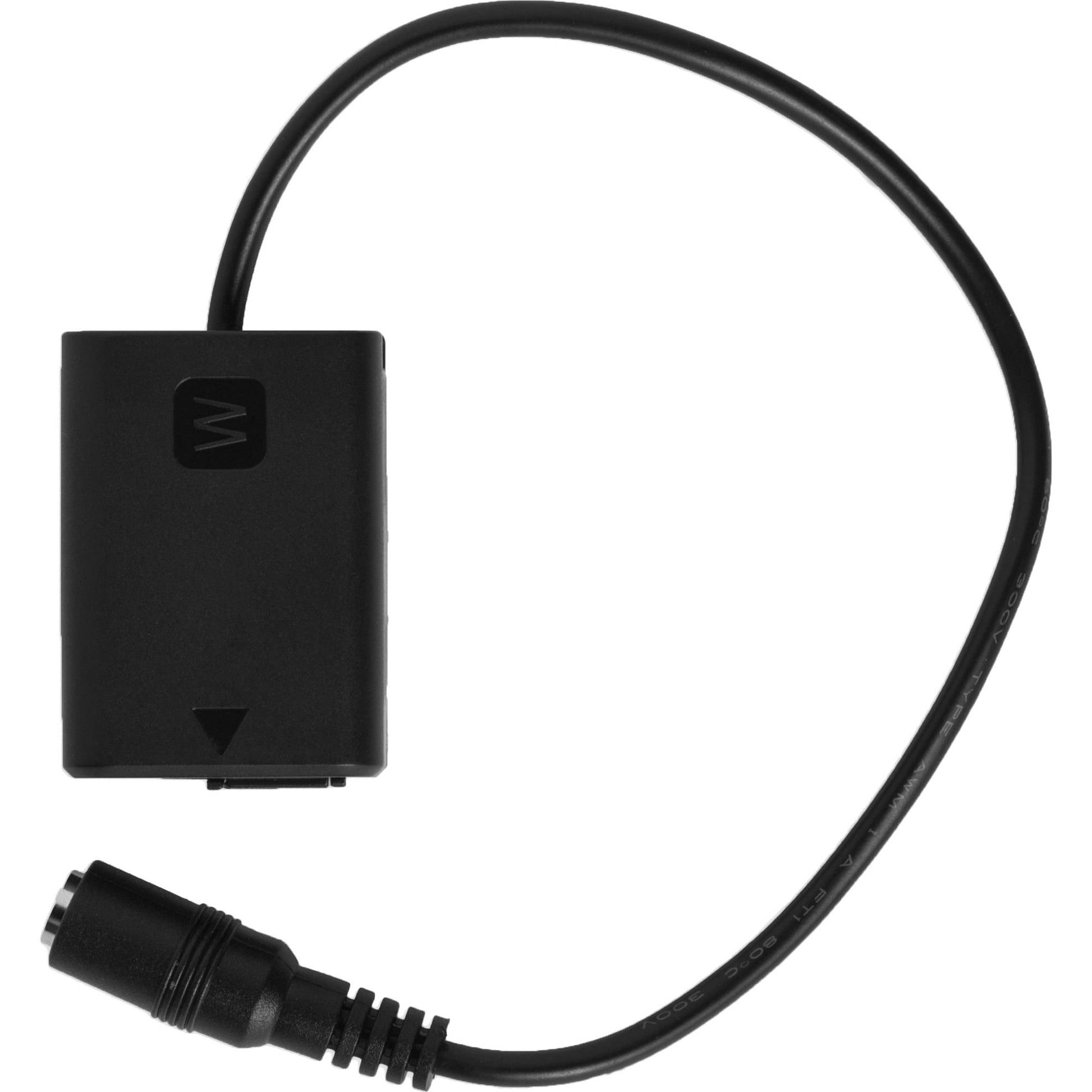 Tether Tools Relay Camera Coupler for Sony NP-FW50 battery enabling continuous power.