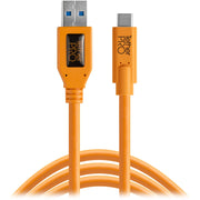 Tether Tools TetherPro 4.57 m orange USB Type-C to USB 3.0 cable for fast, reliable data transfer and tethered photography.