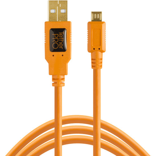 Tether Tools TetherPro USB 2.0 to Micro-B 5-Pin Cable for reliable tethered shooting.
