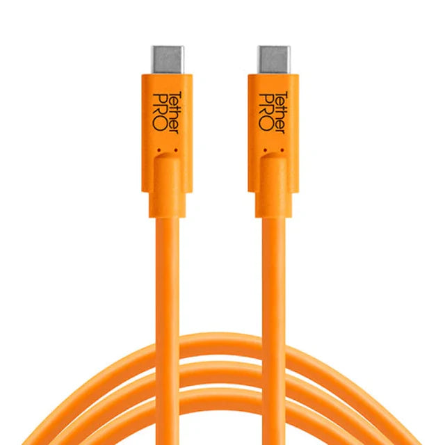 Tether Tools TetherPro USB-C to USB-C (4.6m) high-speed tethering cable for professional photography setups.