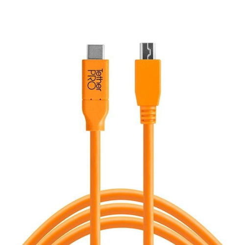 Tether Tools USB-C to 2.0 Micro-B 5-Pin Cable (4.6 m) for reliable tethered camera connection.