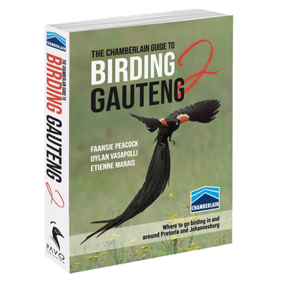 The Chamberlain Guide to Birding Gauteng 2 – detailed field guide for birdwatchers, featuring species identification, habitats, and tips for spotting birds in Gauteng.