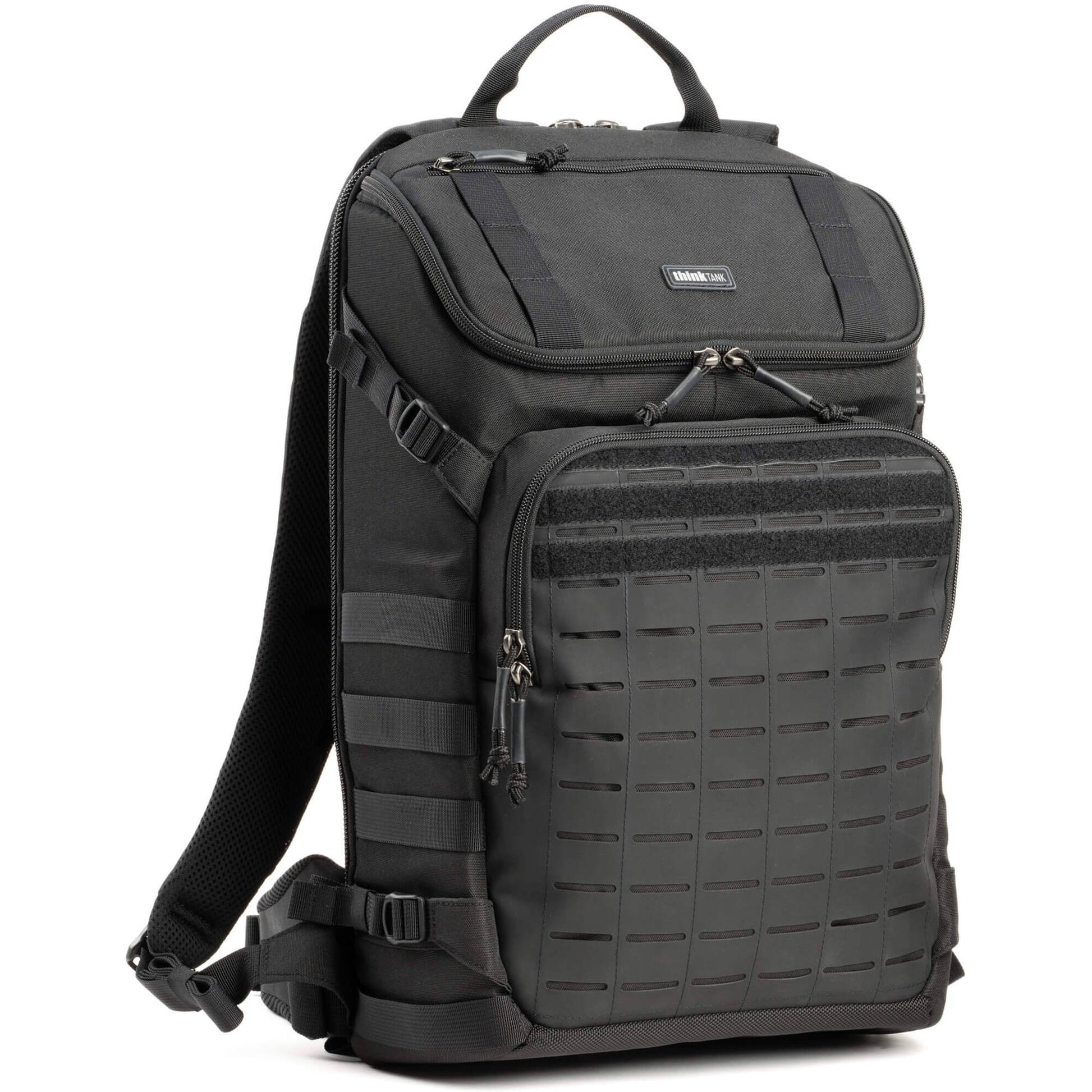 DarkLight Tactical Camera Backpack with multiple compartments for cameras and lenses