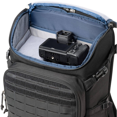 DarkLight Tactical Camera Backpack with multiple compartments for cameras and lenses