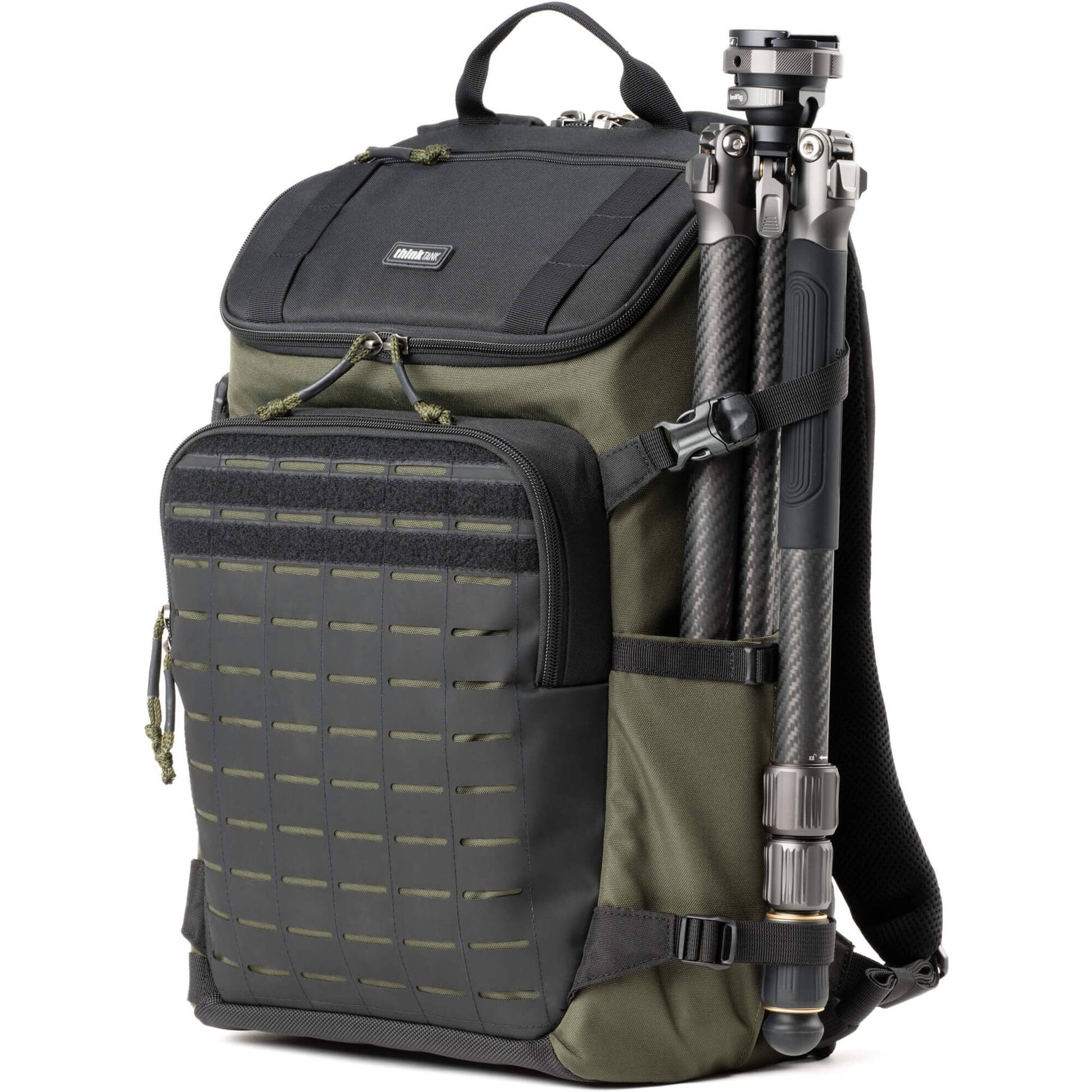 DarkLight Tactical Camera Backpack with multiple compartments for cameras and lenses
