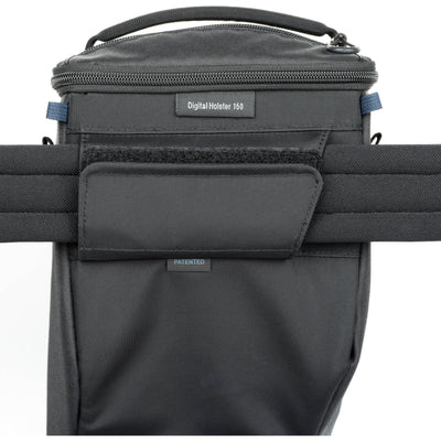 Think Tank Digital Holster 150 for 150–600mm lenses with belt/shoulder carry and accessory pockets.