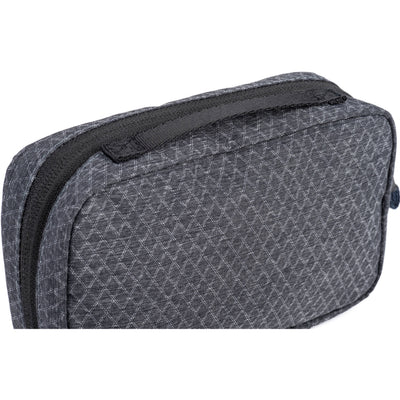 Think Tank EDC Pouch with pockets, zippered compartment, water-repellent coating, and open-flat design for easy access.