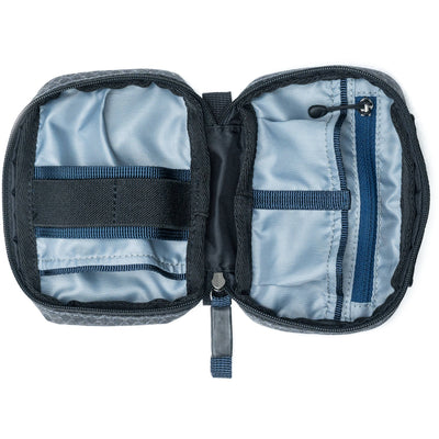 Think Tank EDC Pouch with pockets, zippered compartment, water-repellent coating, and open-flat design for easy access.