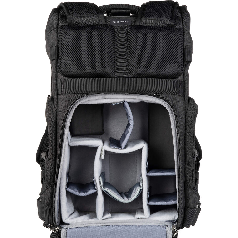 Camera bag with padded dividers and eco-friendly design
